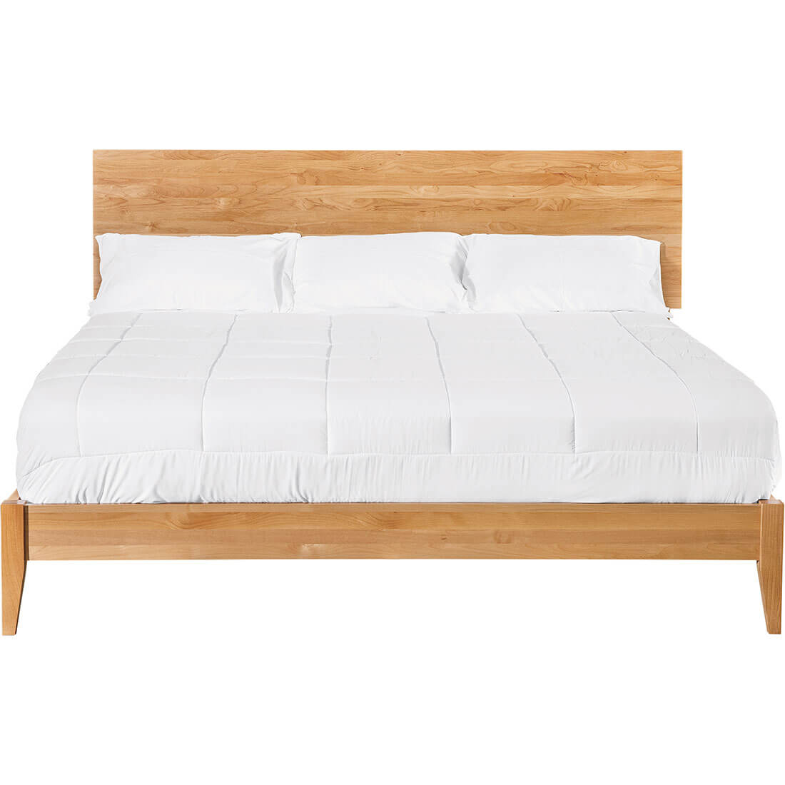 Archbold Furniture 2 West Modern Platform King Bed Front View