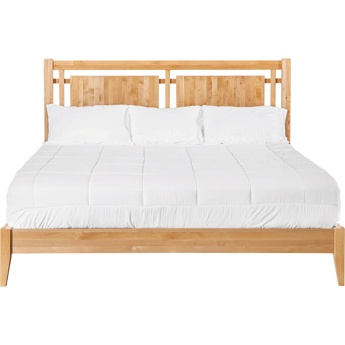 Archbold Furniture 2 West Open Panel King Bed Front View
