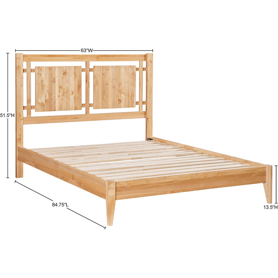 Archbold Furniture 2 West Open Panel Queen Headboard Specs