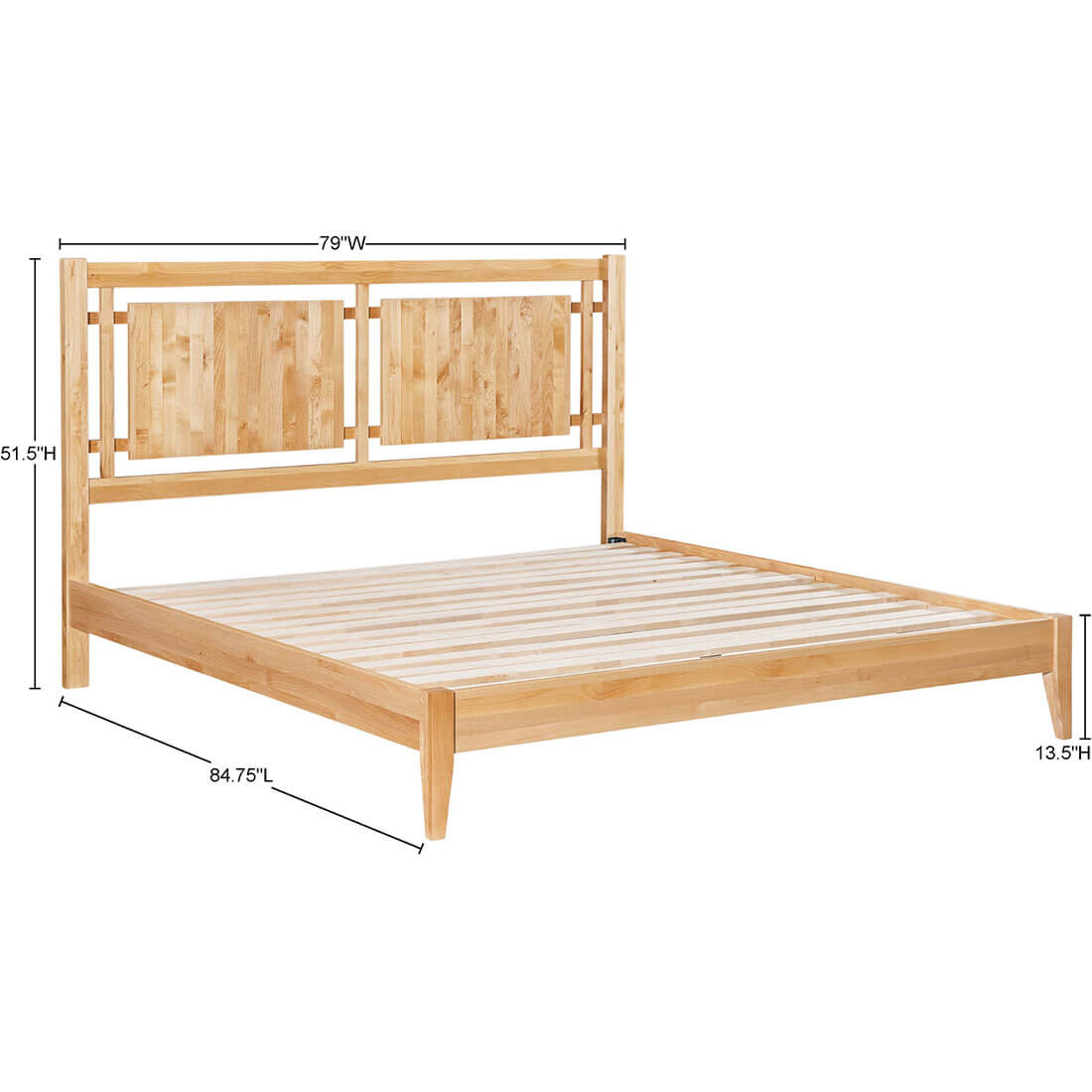 Archbold Furniture 2 West Open Panel King Bed Specs