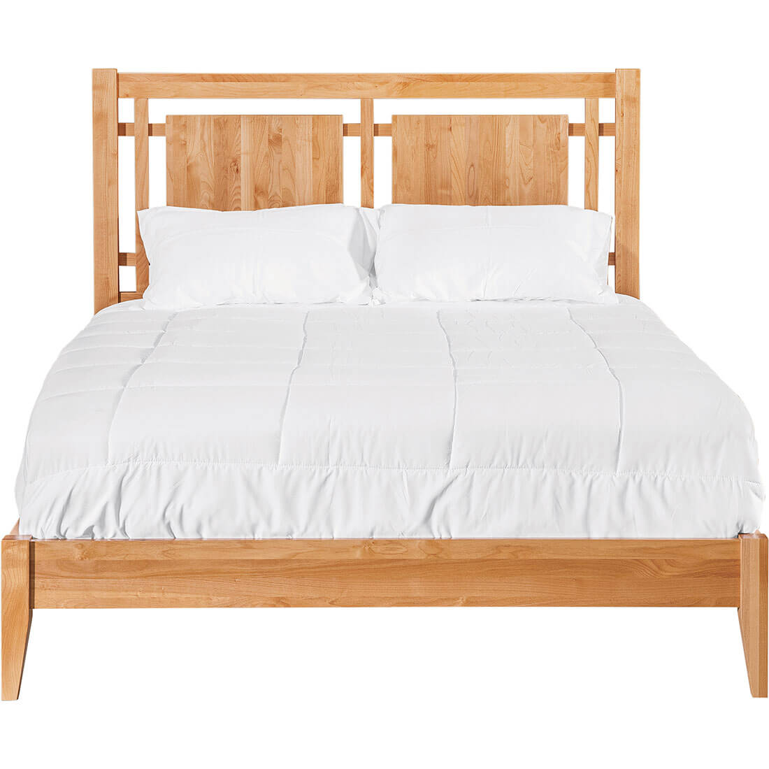 Archbold Furniture 2 West Open Panel Queen Bed Front View