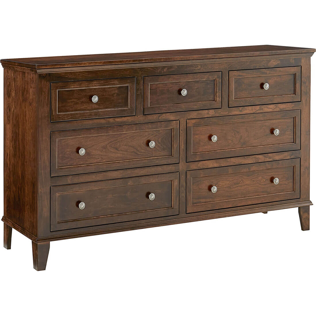 Archbold Furniture Amish Essentials Belmont 7 Drawer Dresser 32071