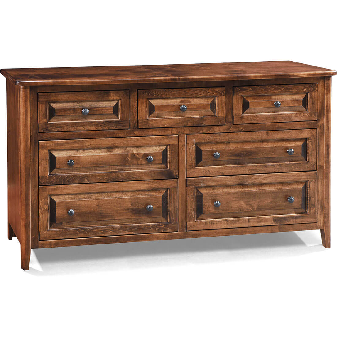 Archbold Furniture Amish Essentials Carson 7 Drawer Dresser 40071