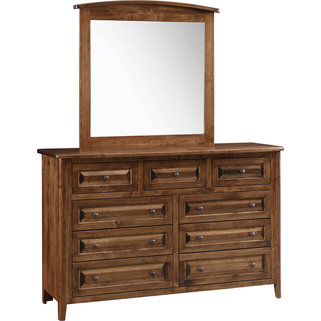 Archbold Furniture Amish Essentials Carson Arched Mirror 2