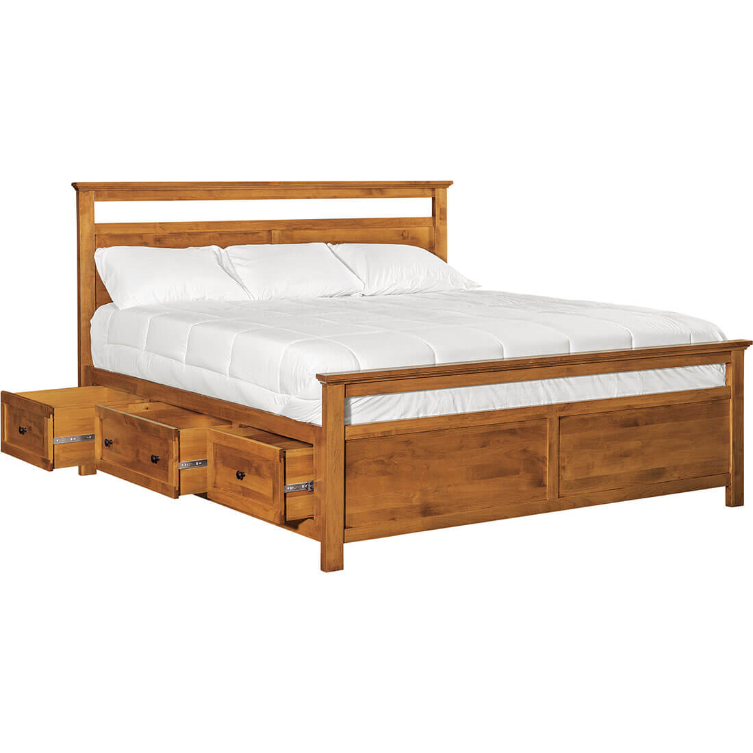 Archbold Furniture Emmerson King Bed Storage Pedestals 67299 67320 62470