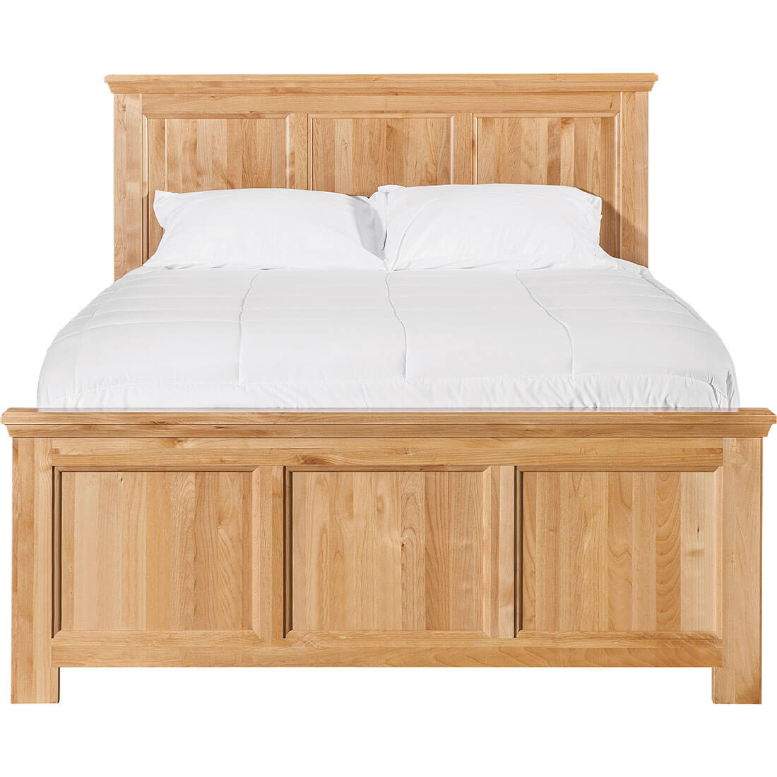Archbold Furniture Emmerson Flat Panel Queen Bed Tall Footboard Front View