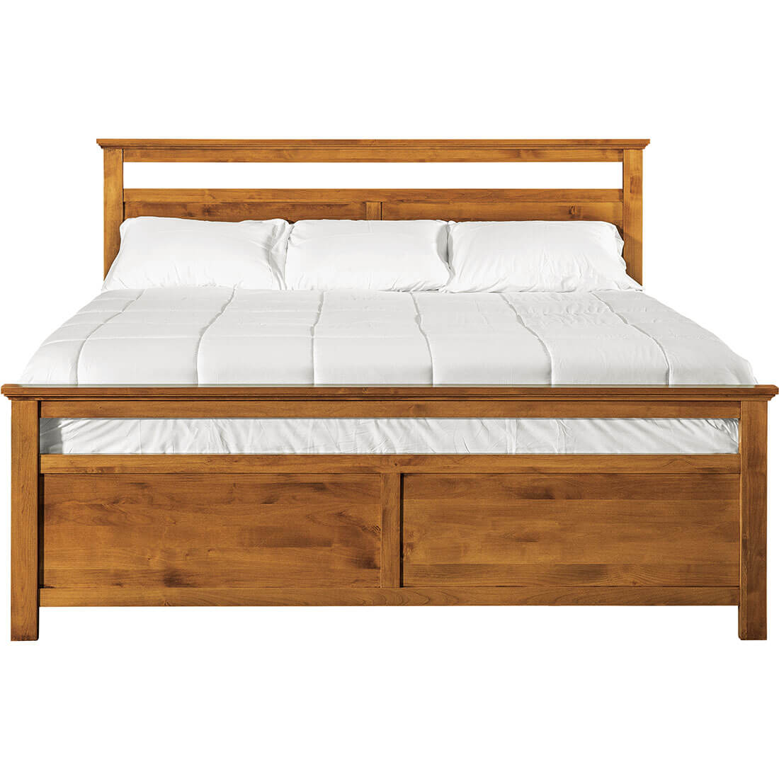 Archbold Furniture Emmerson King Bed Storage Pedestals Front View