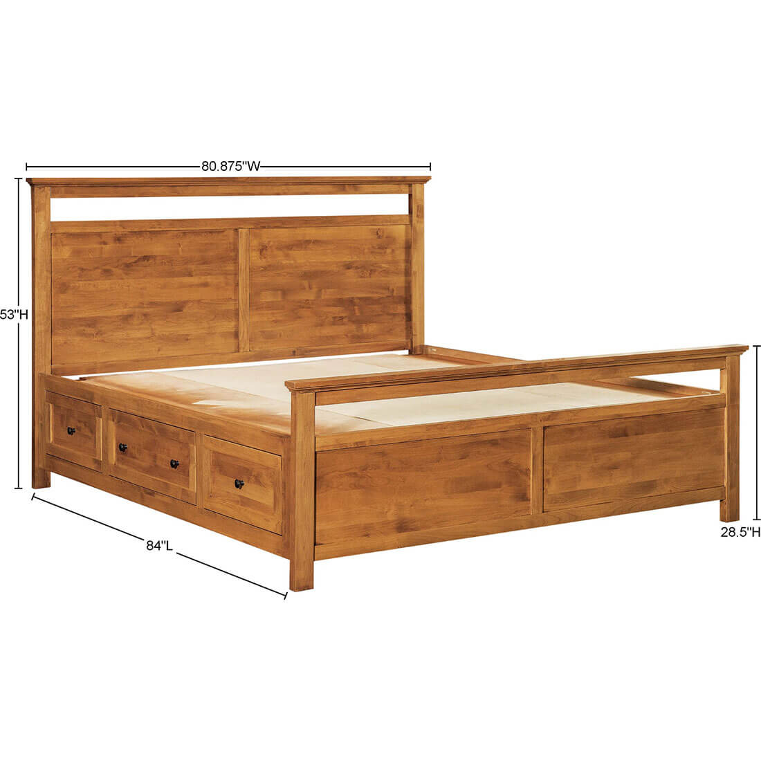 Archbold Furniture Emmerson King Bed Storage Pedestals Specs