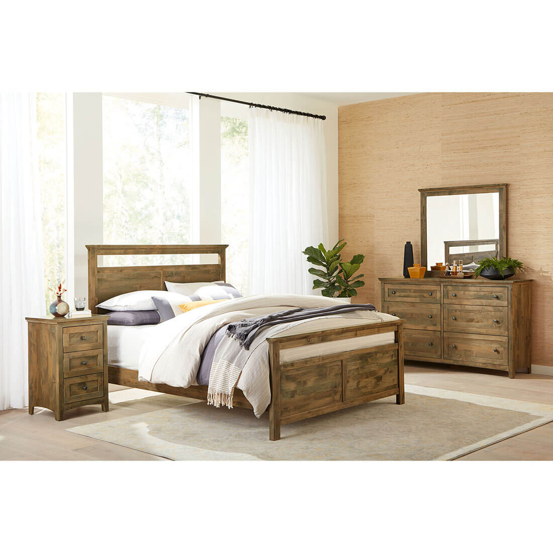 Archbold Furniture Emmerson King Bed Tall Footboard Bedroom Collection