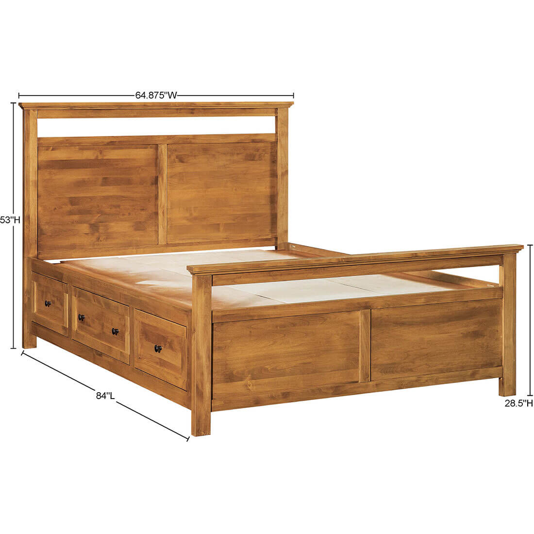 Archbold Furniture Emmerson Queen Bed Storage Pedestals Frame