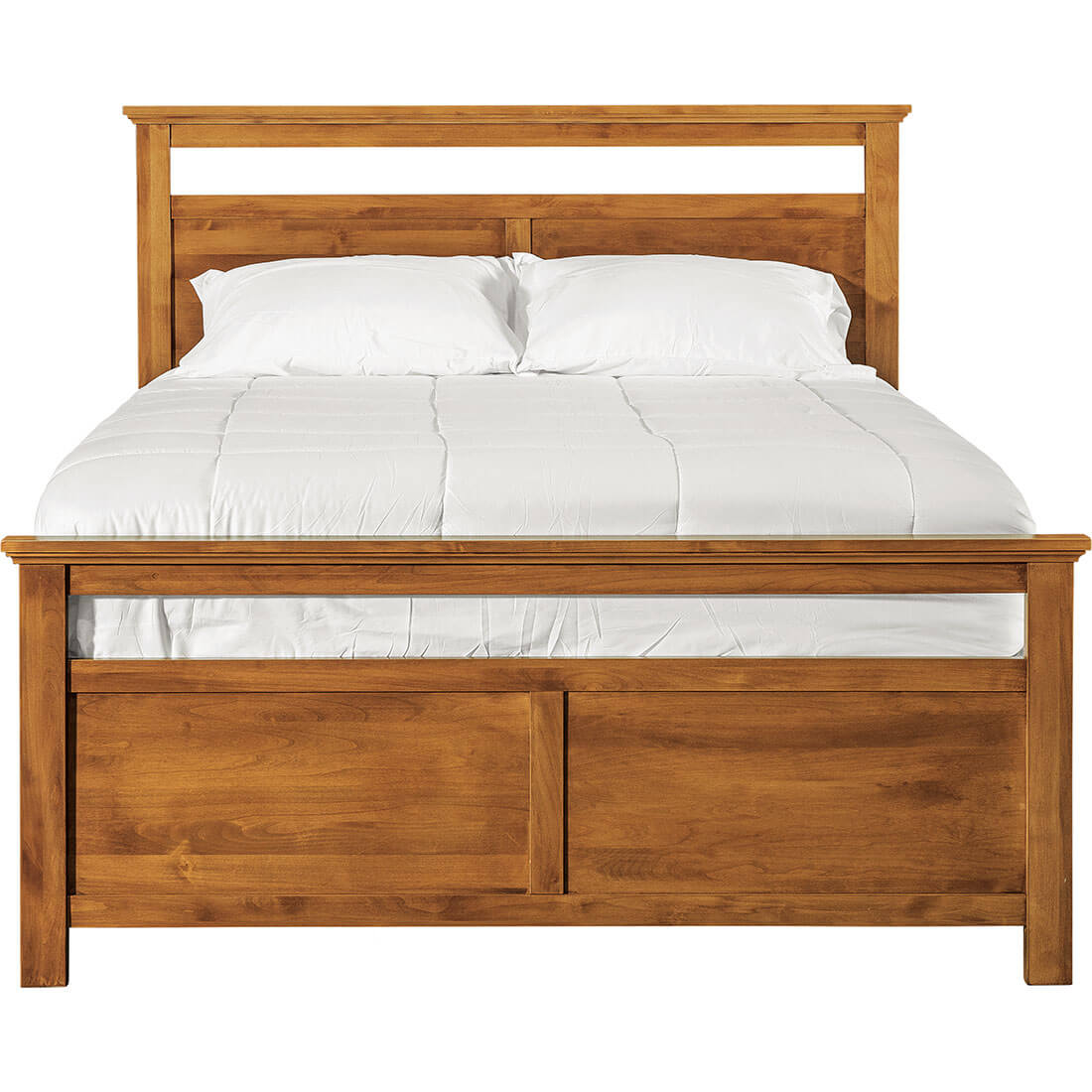 Archbold Furniture Emmerson Queen Bed Storage Pedestals Front View