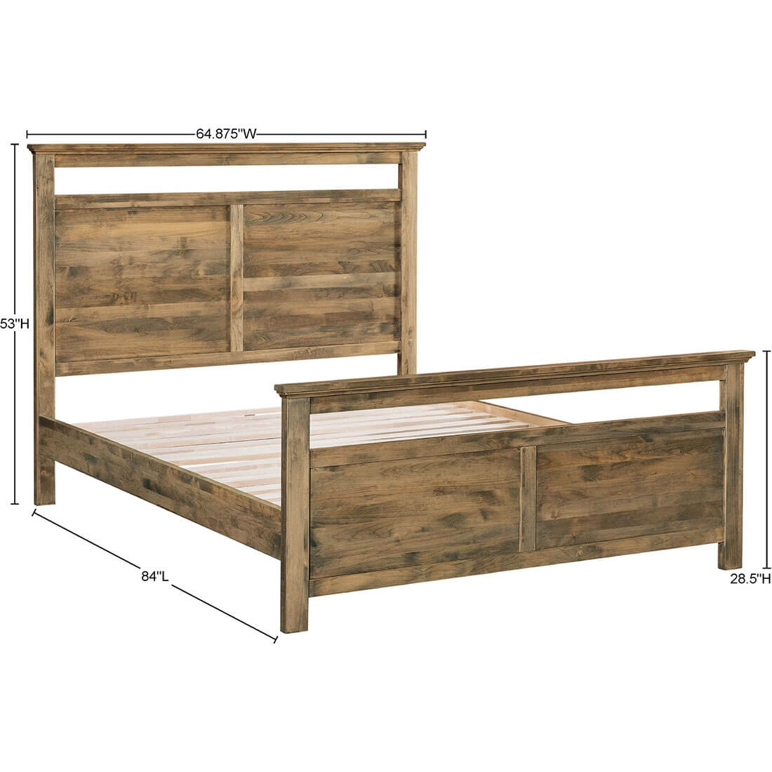 Archbold Furniture Emmerson Queen Bed Tall Footboard Specs