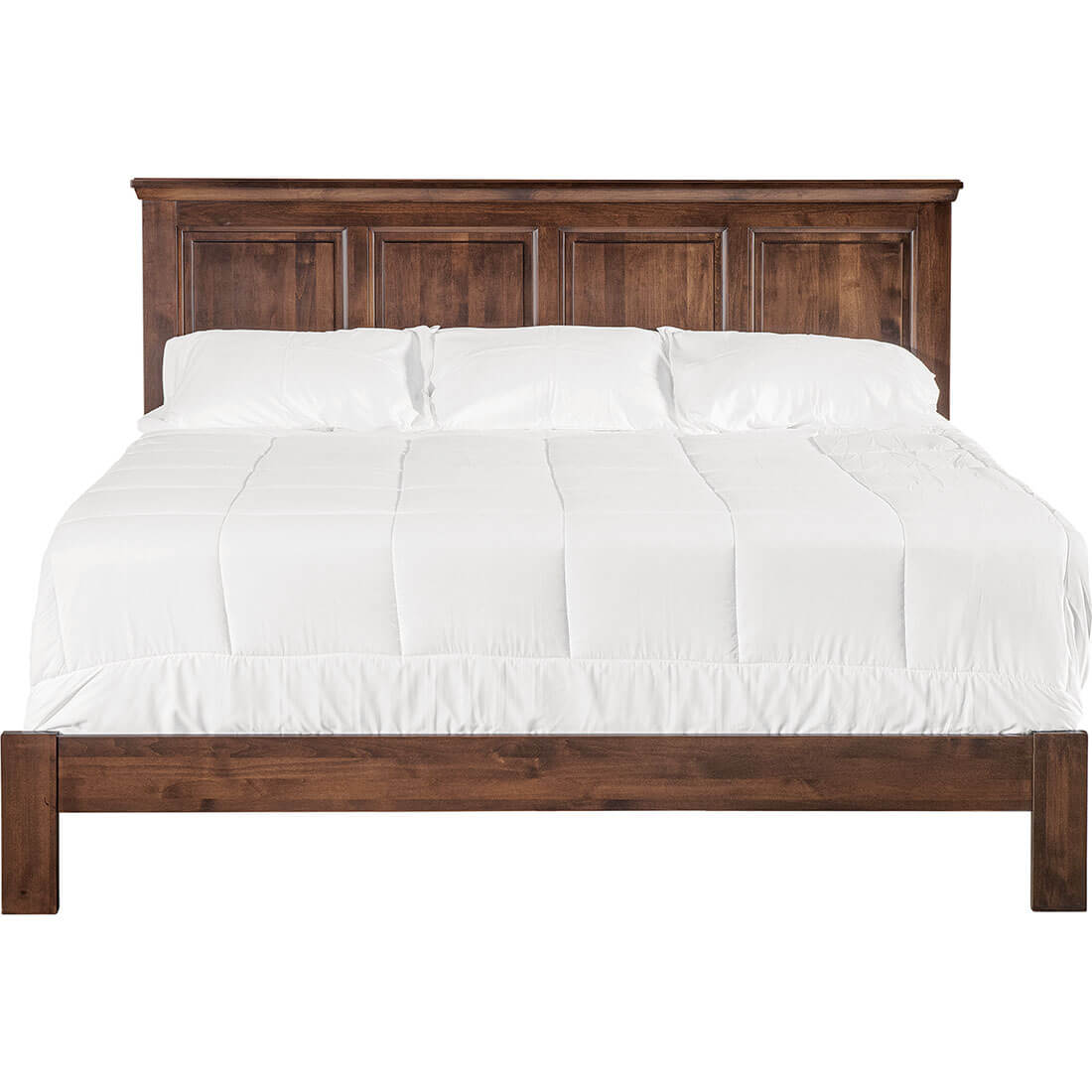 Archbold Furniture Heritage Raised Panel Cal King Bed Low Footboard Front View
