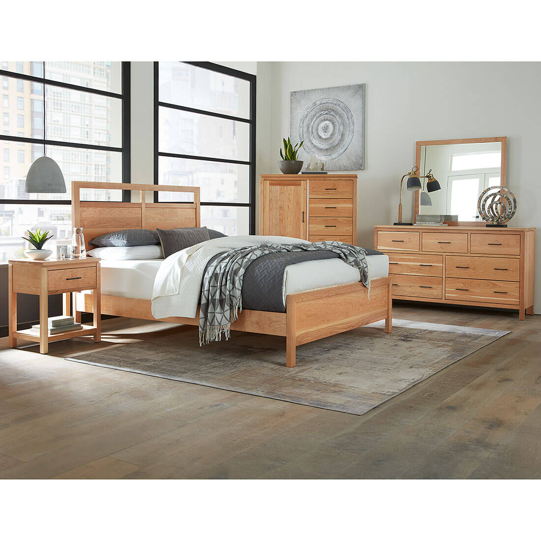 Archbold Furniture Amish Essentials Maverick King Platform Bed Bedroom Collection 2