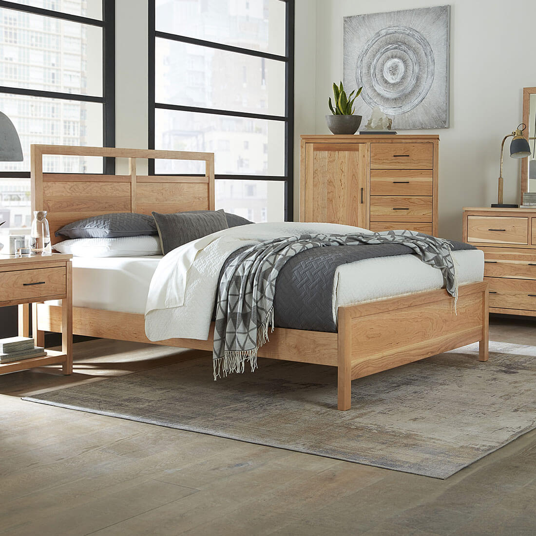 Archbold Furniture Amish Essentials Maverick King Platform Bed Bedroom Collection