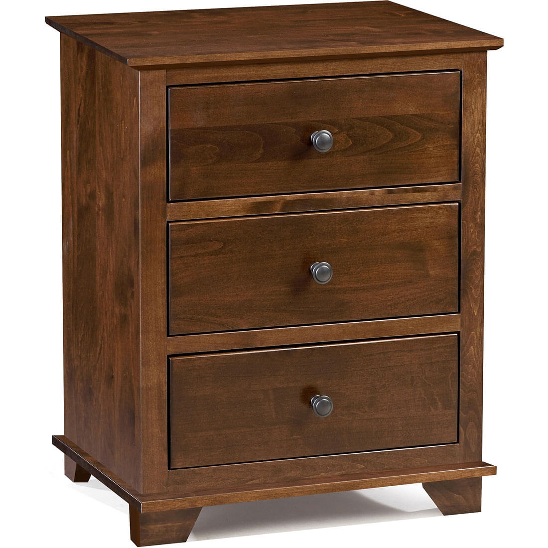 Archbold Furniture Portland 3 Drawer Wide Nightstand 2