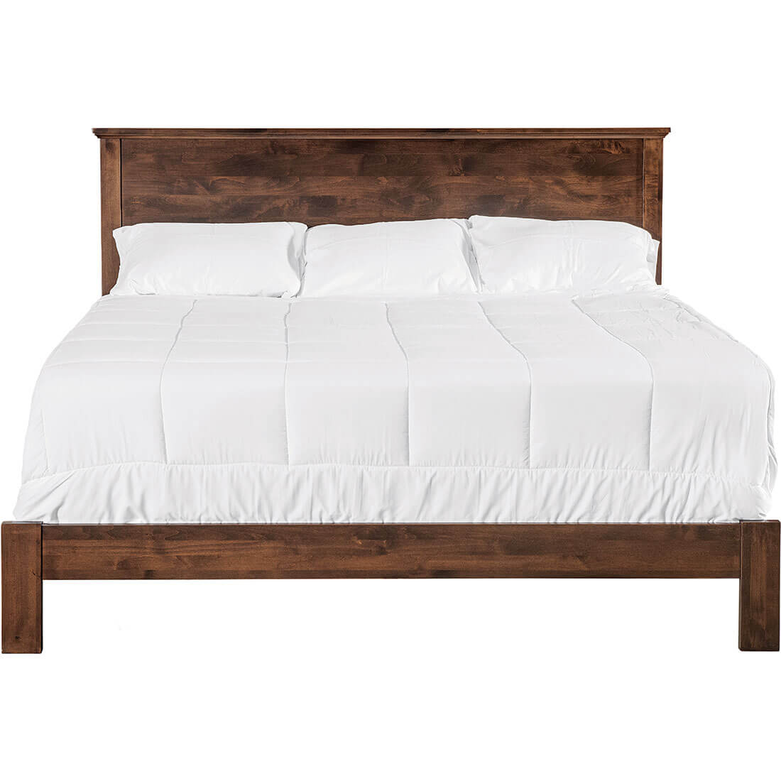 Archbold Furniture Portland Plank King Bed Front View