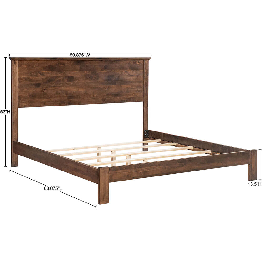 Archbold Furniture Portland Plank King Headboard Frame