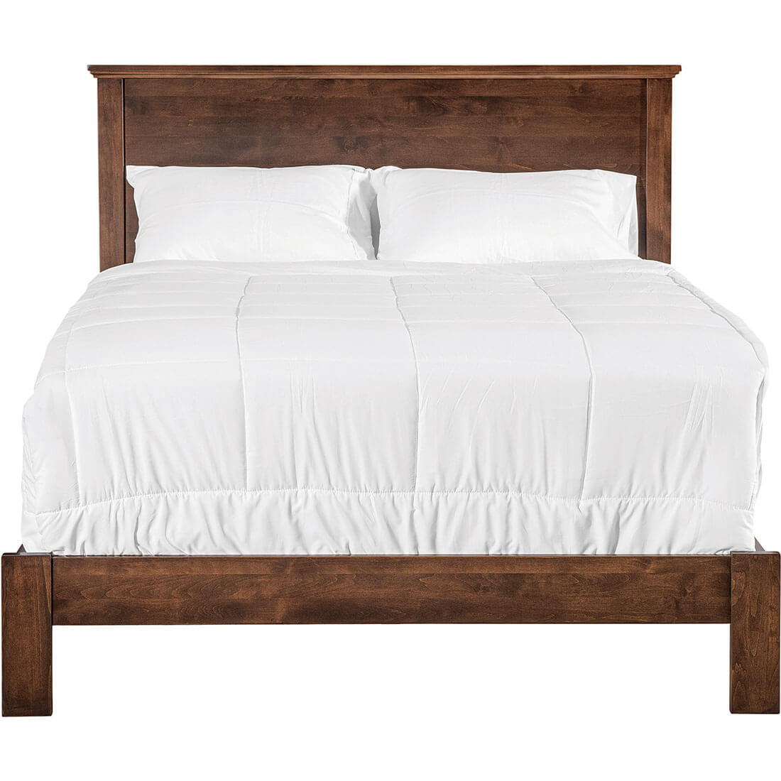 Archbold Furniture Portland Plank Queen Bed Front View