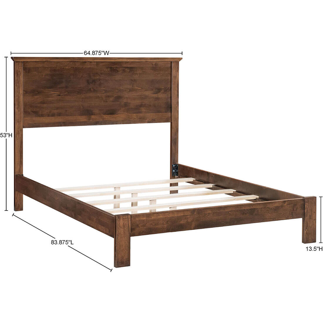 Archbold Furniture Portland Plank Queen Headboard Frame