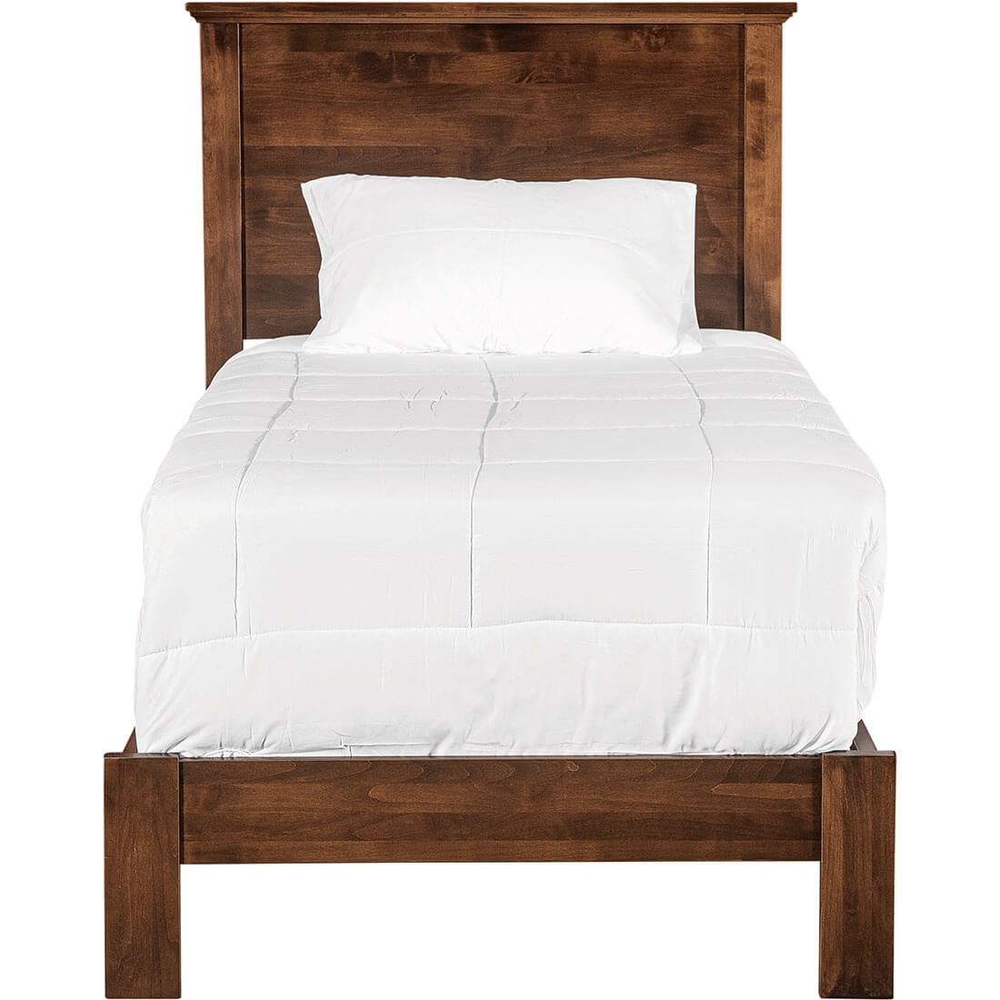 Archbold Furniture Portland Plank Twin Bed Front View