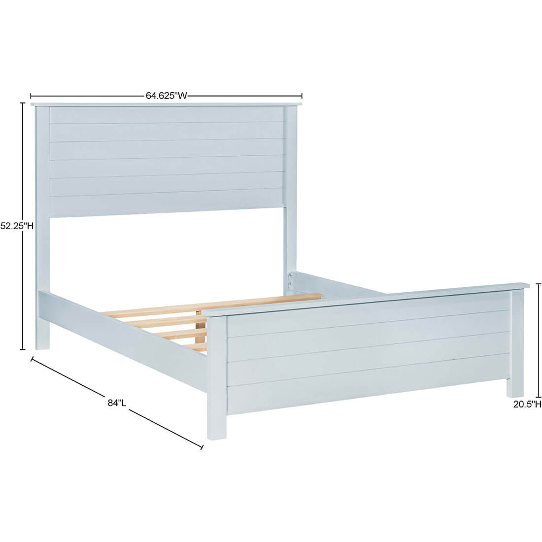 Archbold Furniture Portland Shiplap Queen Headboard Frame