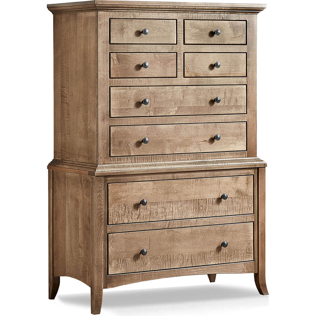 Archbold Furniture Amish Essentials Provence 8 Drawer Chest on Chest 41181
