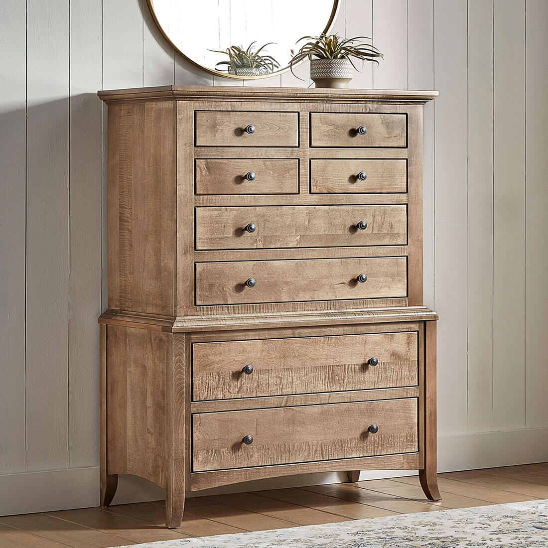 Archbold Furniture Amish Essentials Provence 8 Drawer Chest on Shaker Chest Bedroom Collection