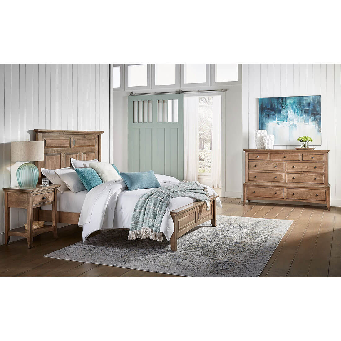 Archbold Furniture Amish Essentials Provence Queen Bed Bedroom Collection 2