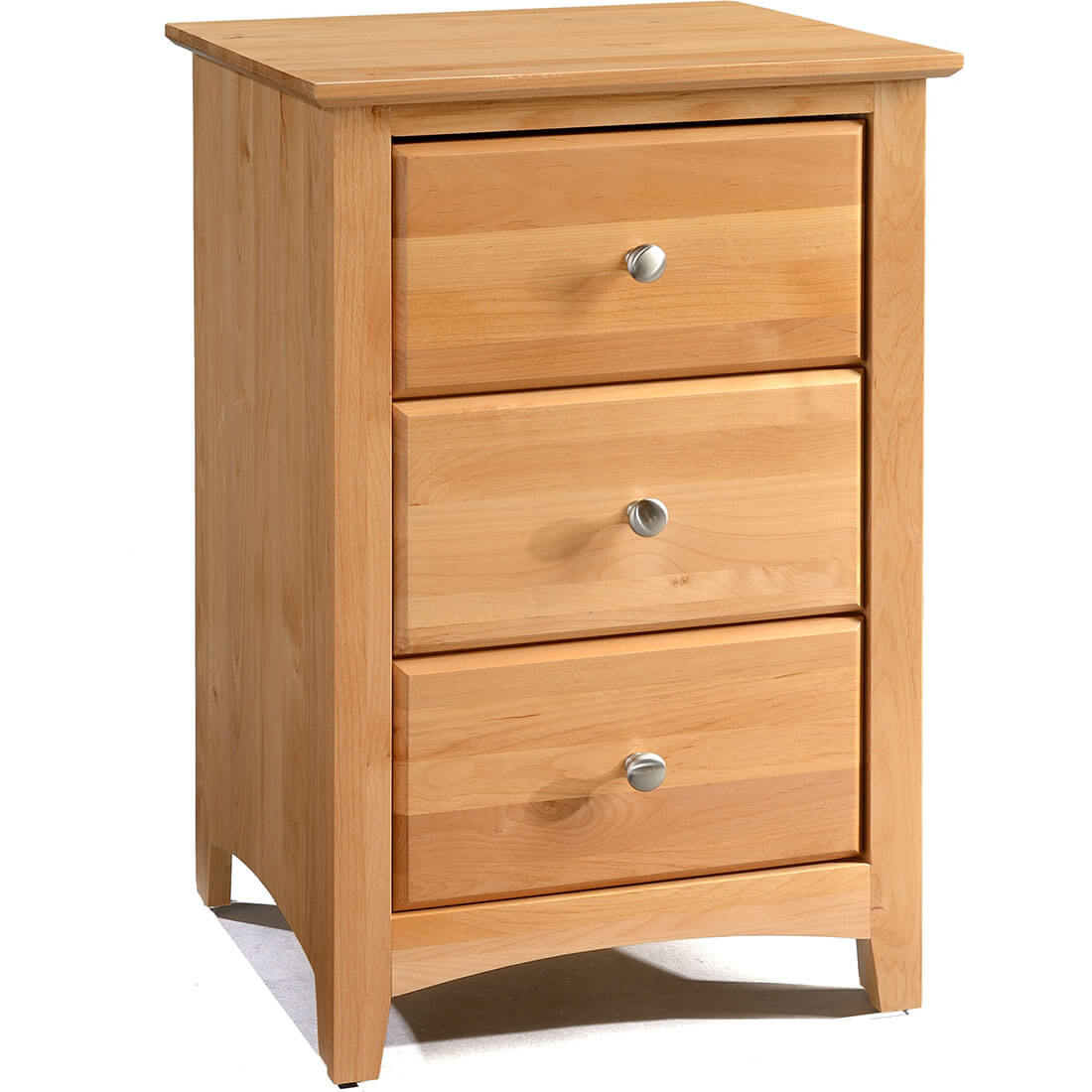 Archbold Furniture Shaker 3 Drawer Nightstand 2