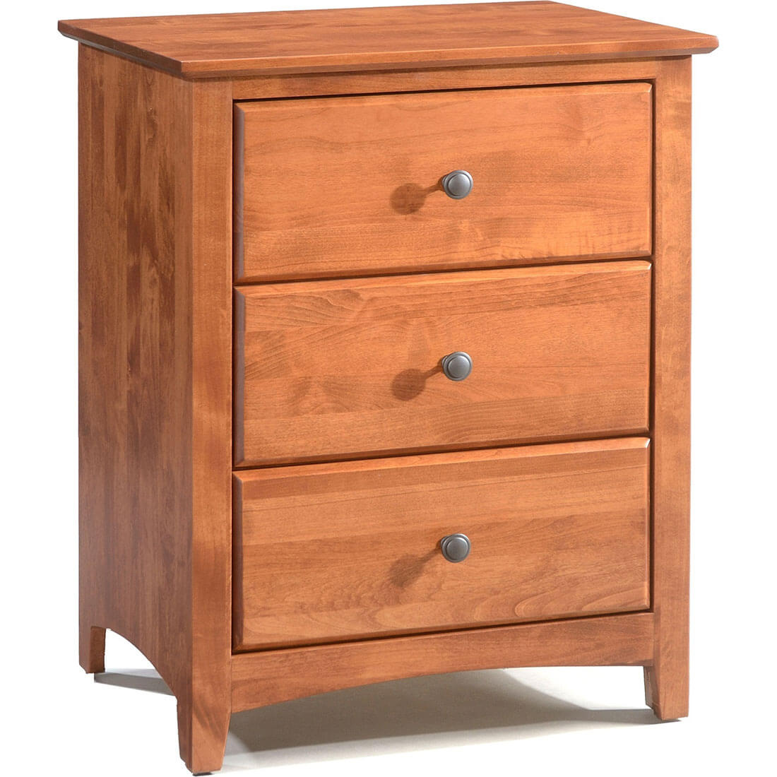 Archbold Furniture Shaker 3 Drawer Wide Nightstand 61231