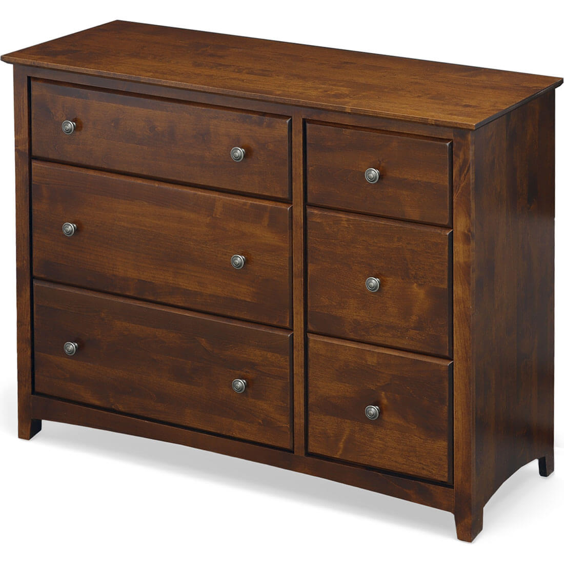 Archbold Furniture Shaker 6 Drawer Combo Dresser 2