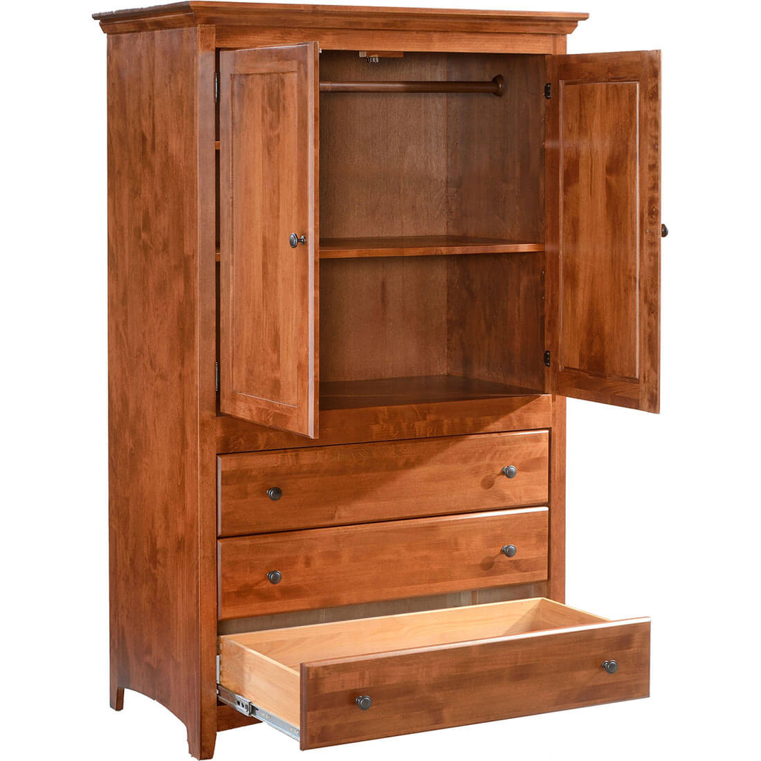 Archbold Furniture Shaker Armoire Feature