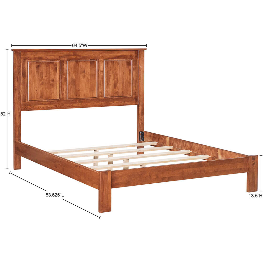 Archbold Furniture Shaker Essential Panel Queen Bed Frame