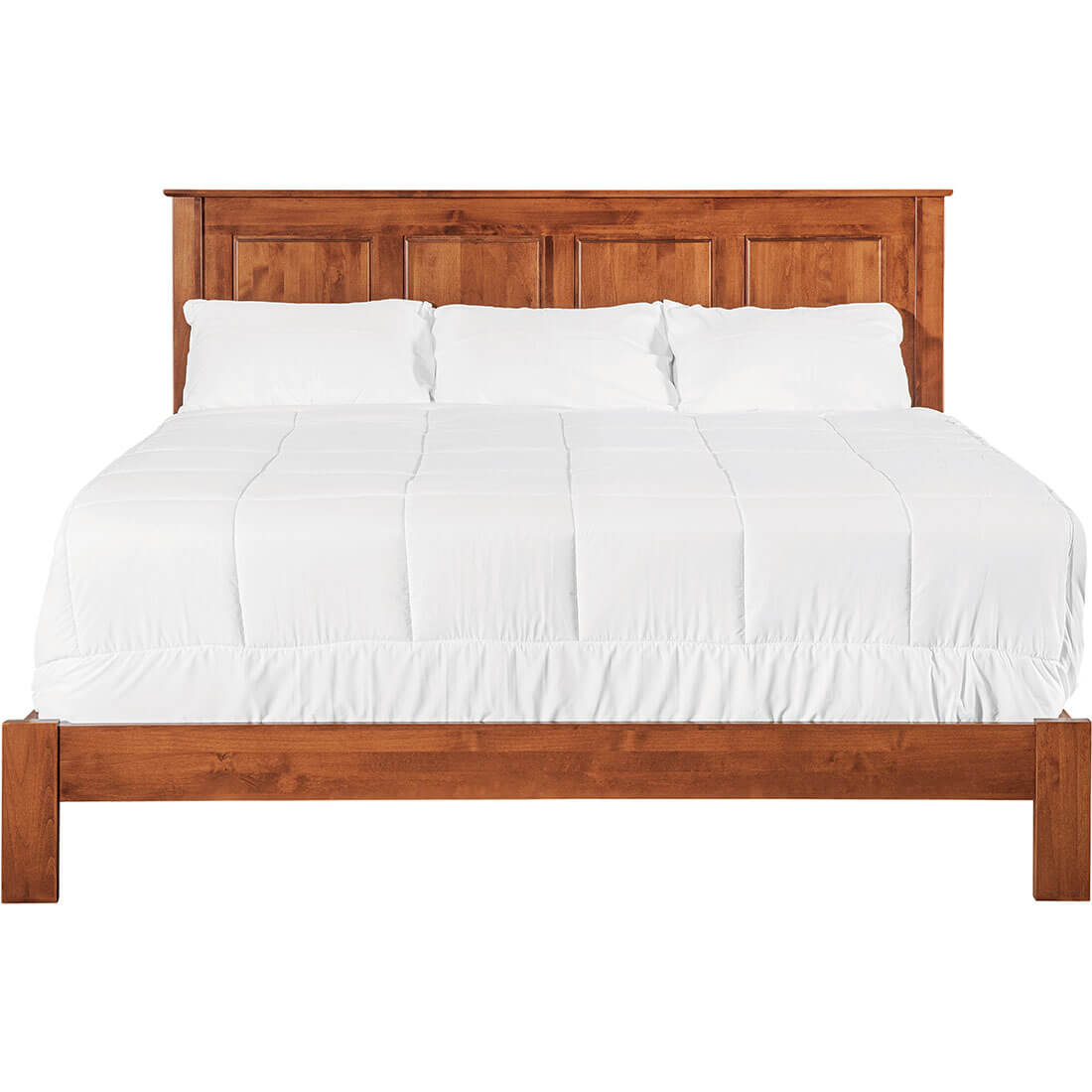 Archbold Furniture Shaker Essential Panel King Headboard Front View