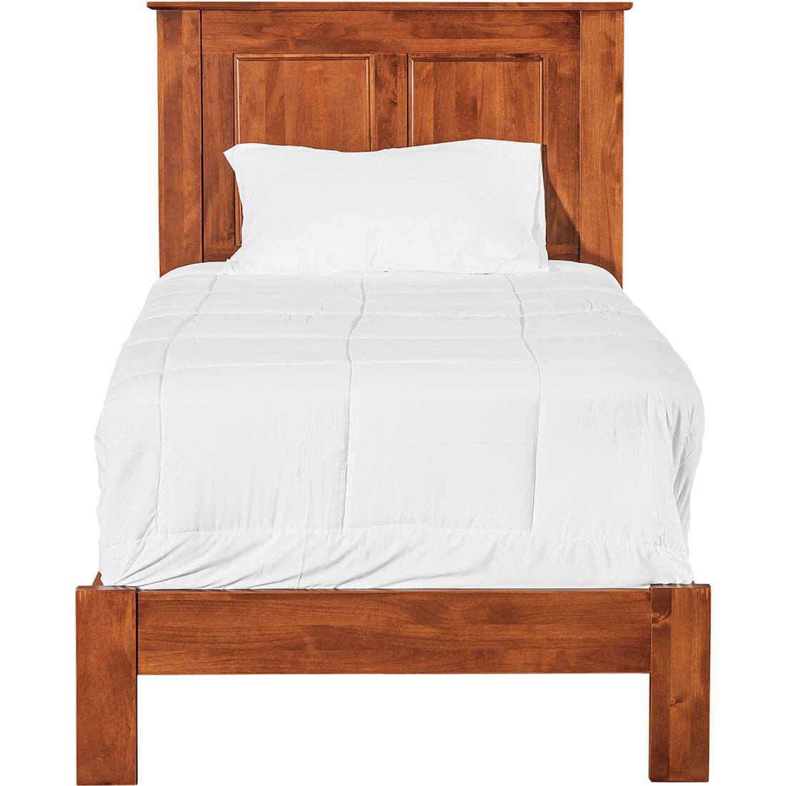 Archbold Furniture Shaker Essential Panel Twin Bed Front View