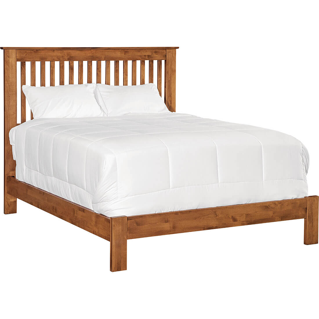 Archbold Furniture Shaker Slat Full Bed Low Footboard 61343 612881