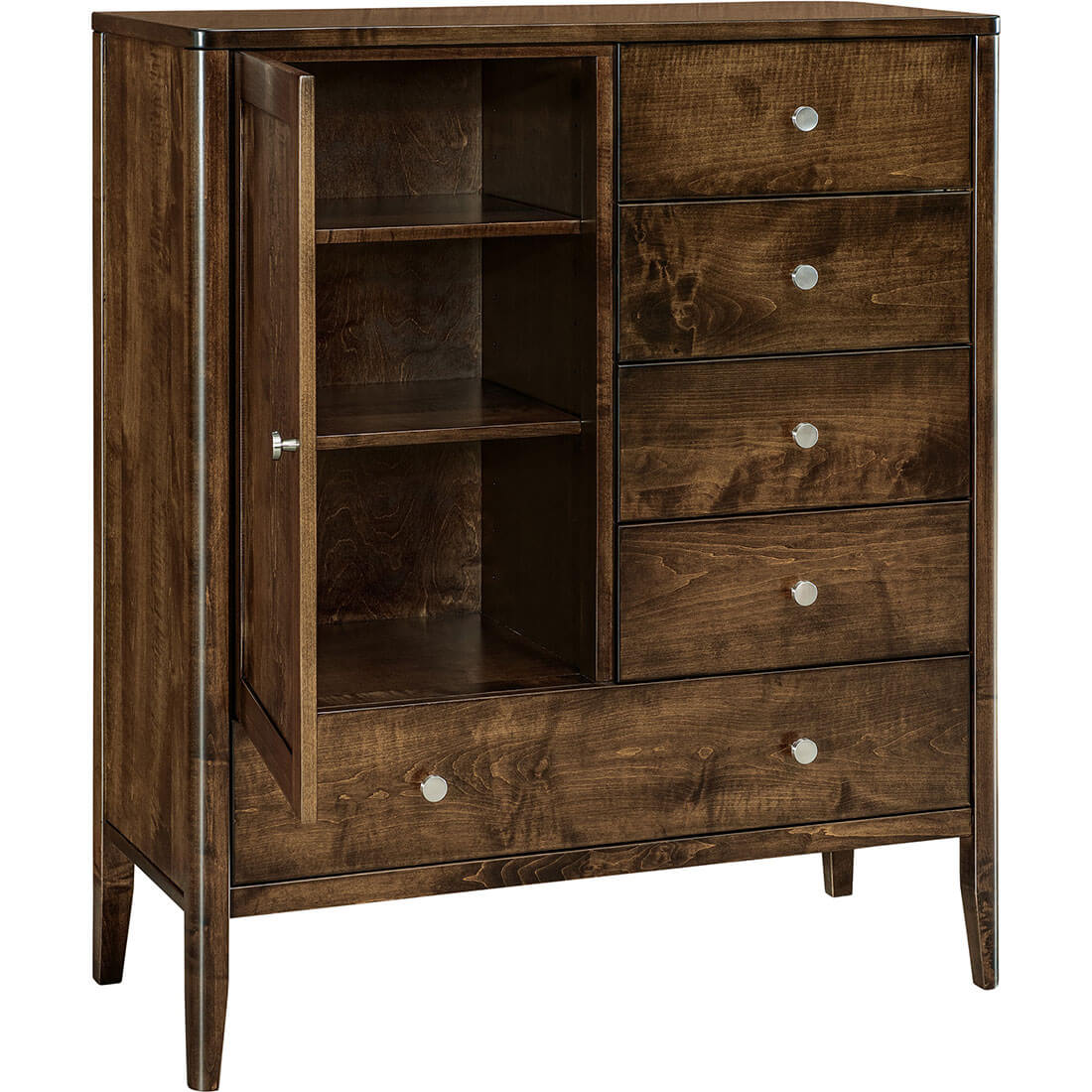 Archbold Furniture Amish Essentials Warren Chifforobe Open