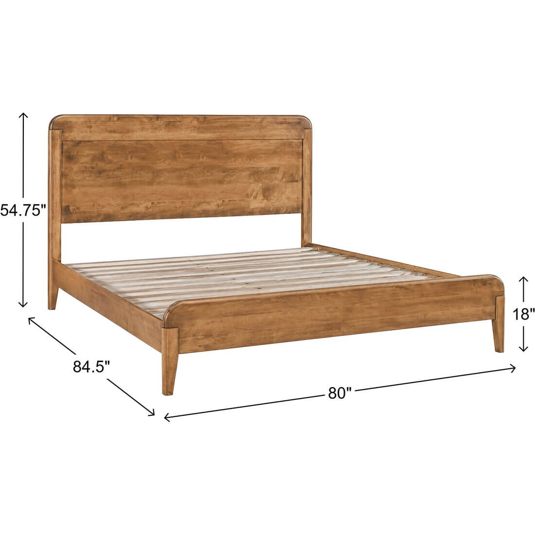 Archbold Furniture Amish Essentials Warren Platform King Bed Dimensions
