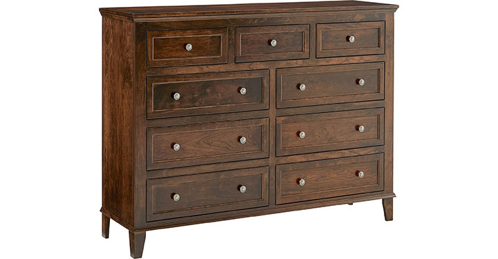 Archbold Furniture Amish Essentials Belmont 9 Drawer Dresser 32091