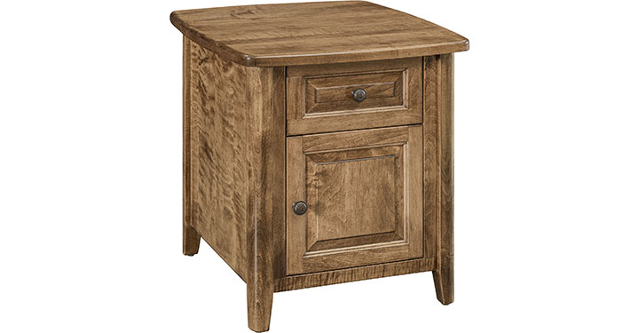 Archbold Furniture Amish Essentials Carson Enclosed End Table 4821