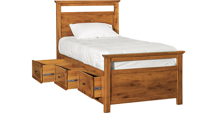 Archbold Furniture Emmerson Twin Bed Storage Pedestals 67278 T67220