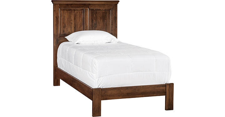 Archbold Furniture Heritage Raised Panel Twin Bed Low Footboard 61278 612781