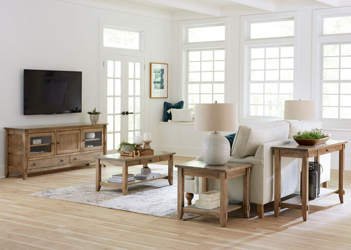 Archbold Furniture Amish Essentials Maple Mission Living Room Collection