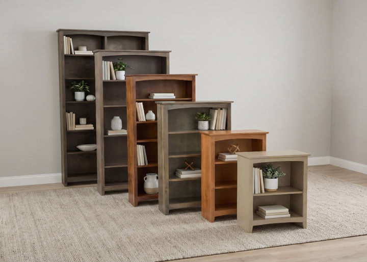 Archbold Furniture Shaker Bookcase Collection
