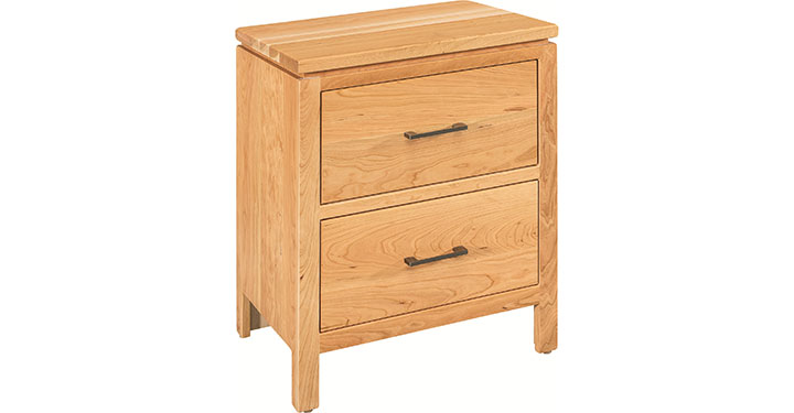 Archbold Furniture Amish Essentials Maverick 2 Drawer Nightstand 33221