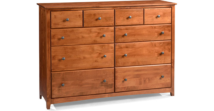 Archbold Furniture Shaker 10 Drawer Tall Dresser 61111