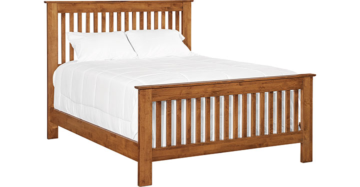 Archbold Furniture Shaker Slat Full Bed Tall Footboard 61243 612881