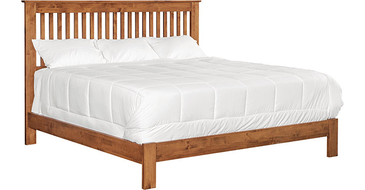 Archbold Furniture Shaker Slat King Bed Low Footboard 61354 612991
