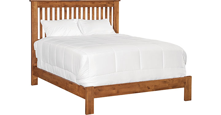 Archbold Furniture Shaker Slat Queen Bed Low Footboard 61353 612981